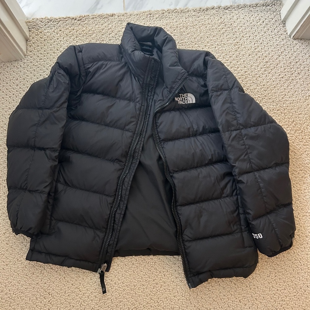North Face boys black puffer jacket
